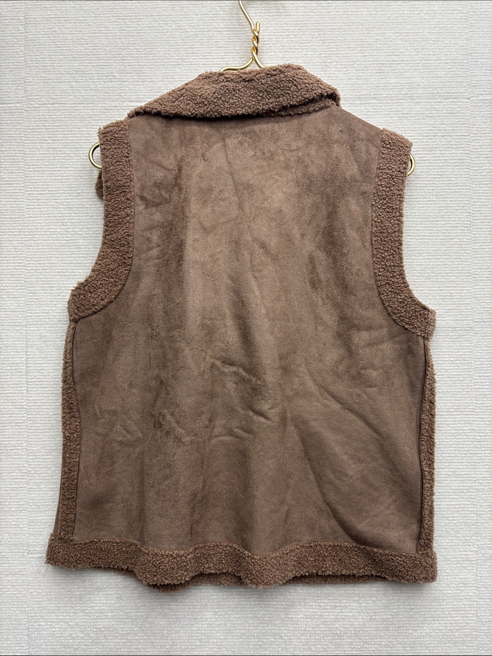 Maurices Women's Brown Faux Shearling Vest Jacket - Picture 5 of 6